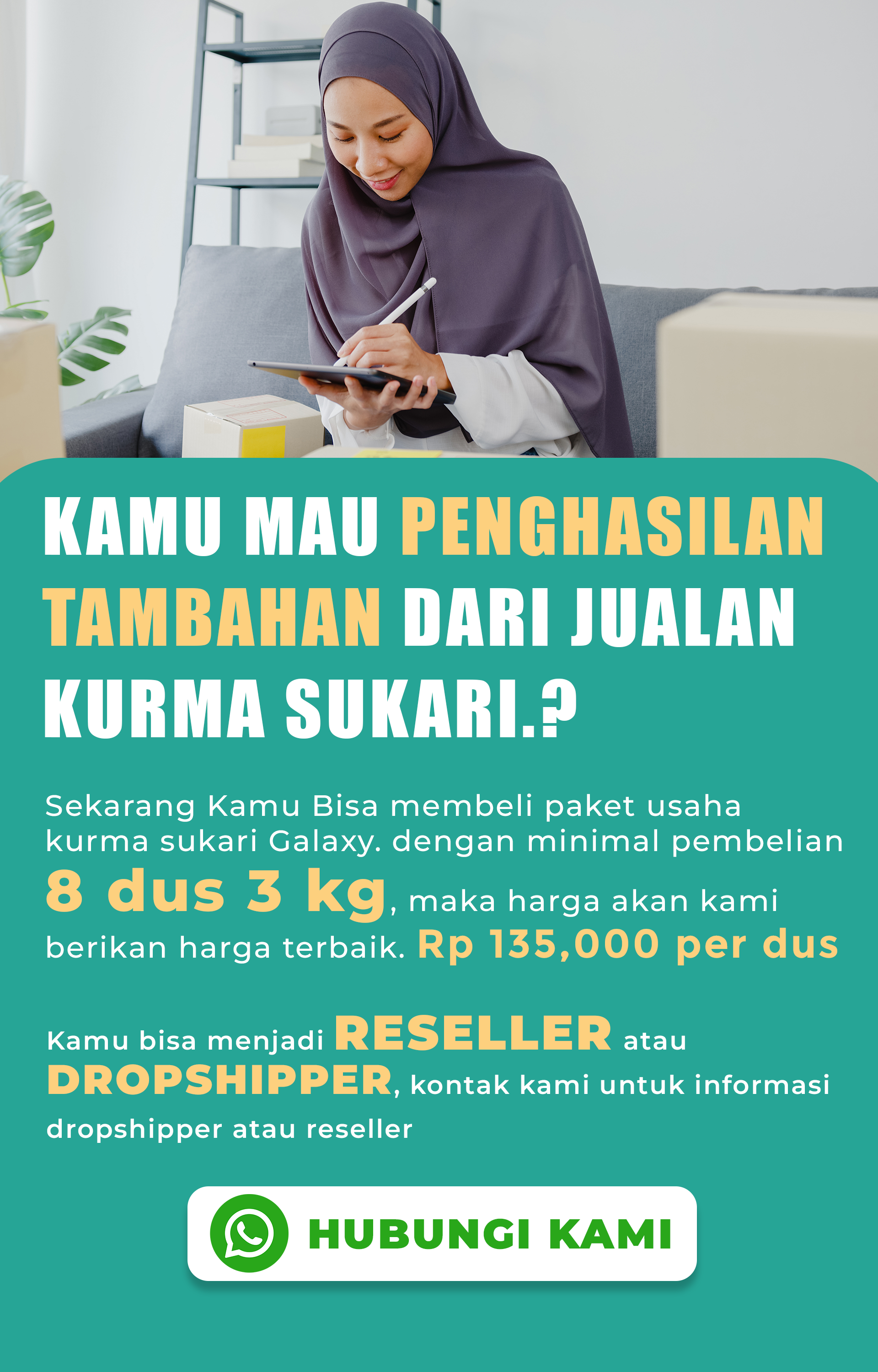 Kurma Sukari Galaxy kualitas